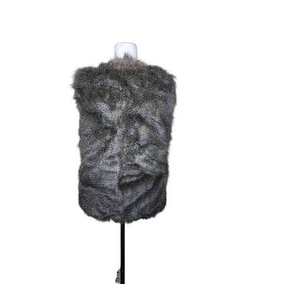Glamsia Faux Fur Sleeveless Vest Womens Size S Brown Festival Boho - Picture 3 of 6